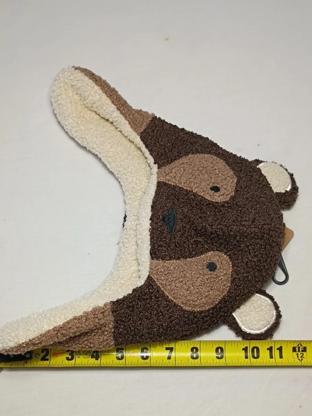 NWT Igloos Youth Brown Teddy Bear Fleece Flap Winter Hat